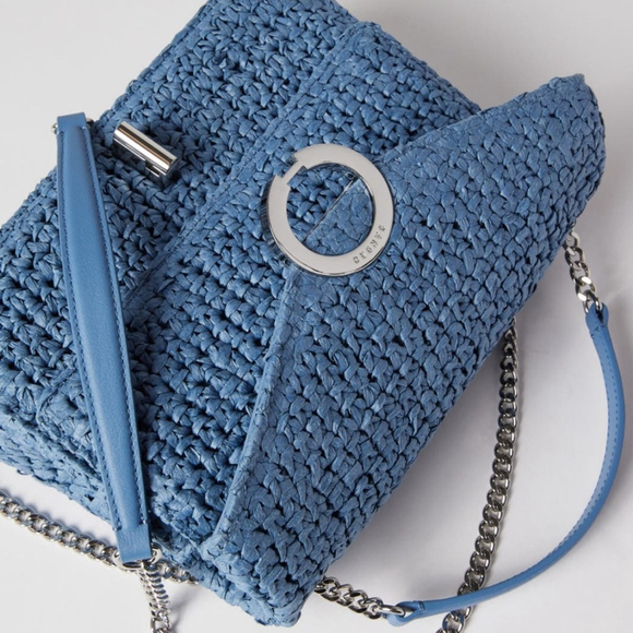 Sandro YZA Raffia Shoulder Bag - Picture 3 of 15